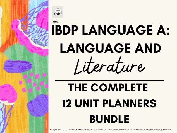 IBDP Language A: Language & Literature. 12 Unit Planners Bundle | The Complete Course Map