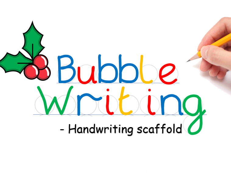 BW - Christmas Word Bank - Cursive