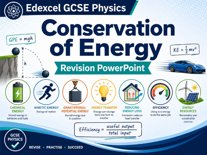Edexcel GCSE Physics: Conservation of Energy Revision PowerPoint