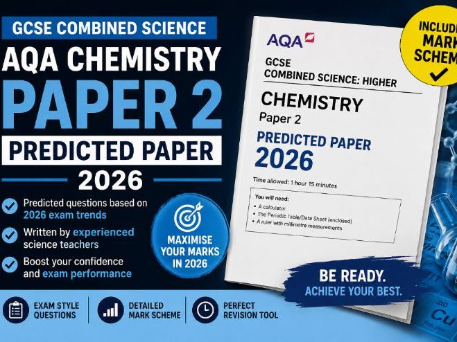2026 Predicted Paper AQA GCSE Chemistry Combined Science Higher Paper 2 With Mark Scheme