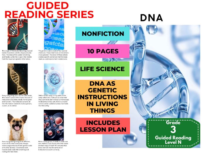 DNA: Guided Reading Level N with Lesson Plan