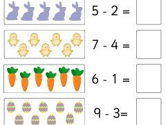 Easter addition and subtraction x8