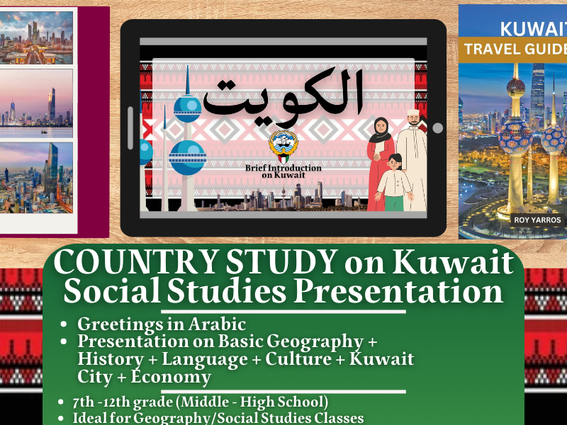 Kuwait Country Study - Geography + Social Studies Presentation - Middle East