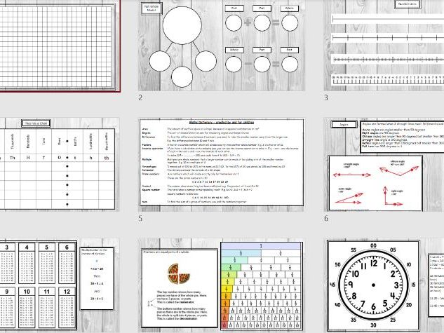 Maths desk pack