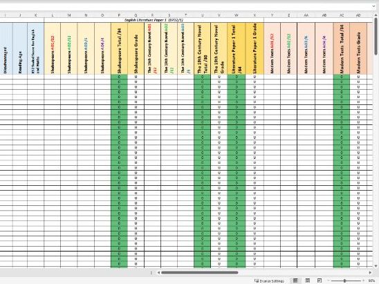 AQA GCSE English Lang & Lit Tracker 2025