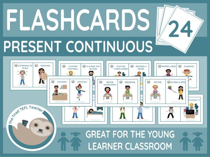 ESL Present Continuous Flashcards