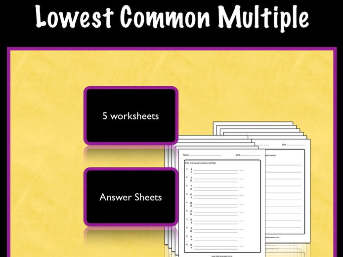 KS2 Maths: Lowest Common Multiple