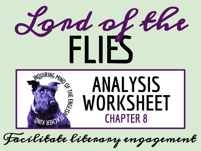 Lord of the Flies Chapter 8 Close Reading Analysis Worksheet