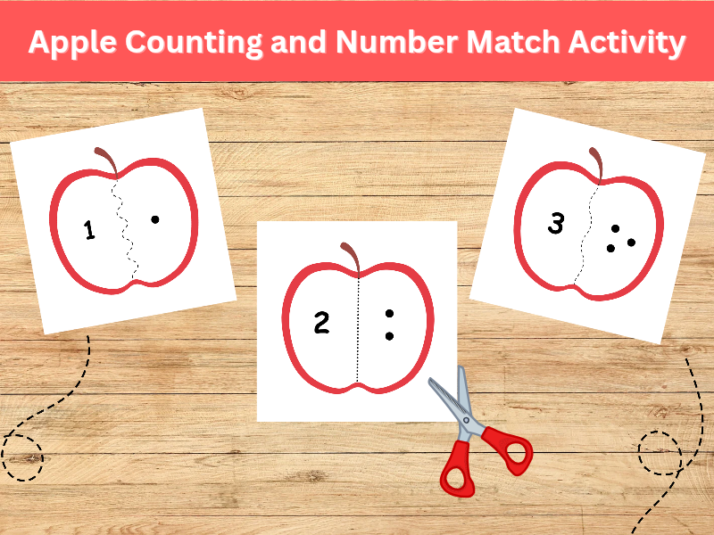 Apple Counting and Number Match Activity | 1–10 Math Game for Preschool