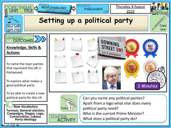 General Election 2019 - Setting up a Party