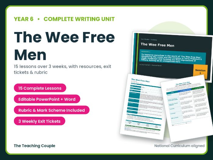 The Wee Free Men | Year 6 English Unit | 15 Complete Lessons + Resources + Mark Scheme