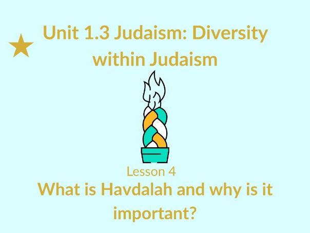 KS1 RE – Judaism: What is Havdalah? (Lesson 4)