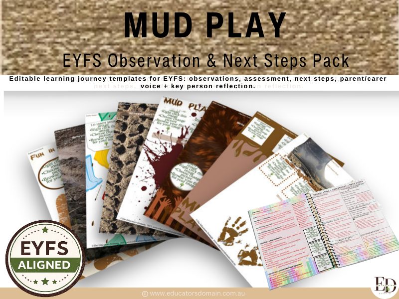 Mud Play EYFS Learning Journal Template