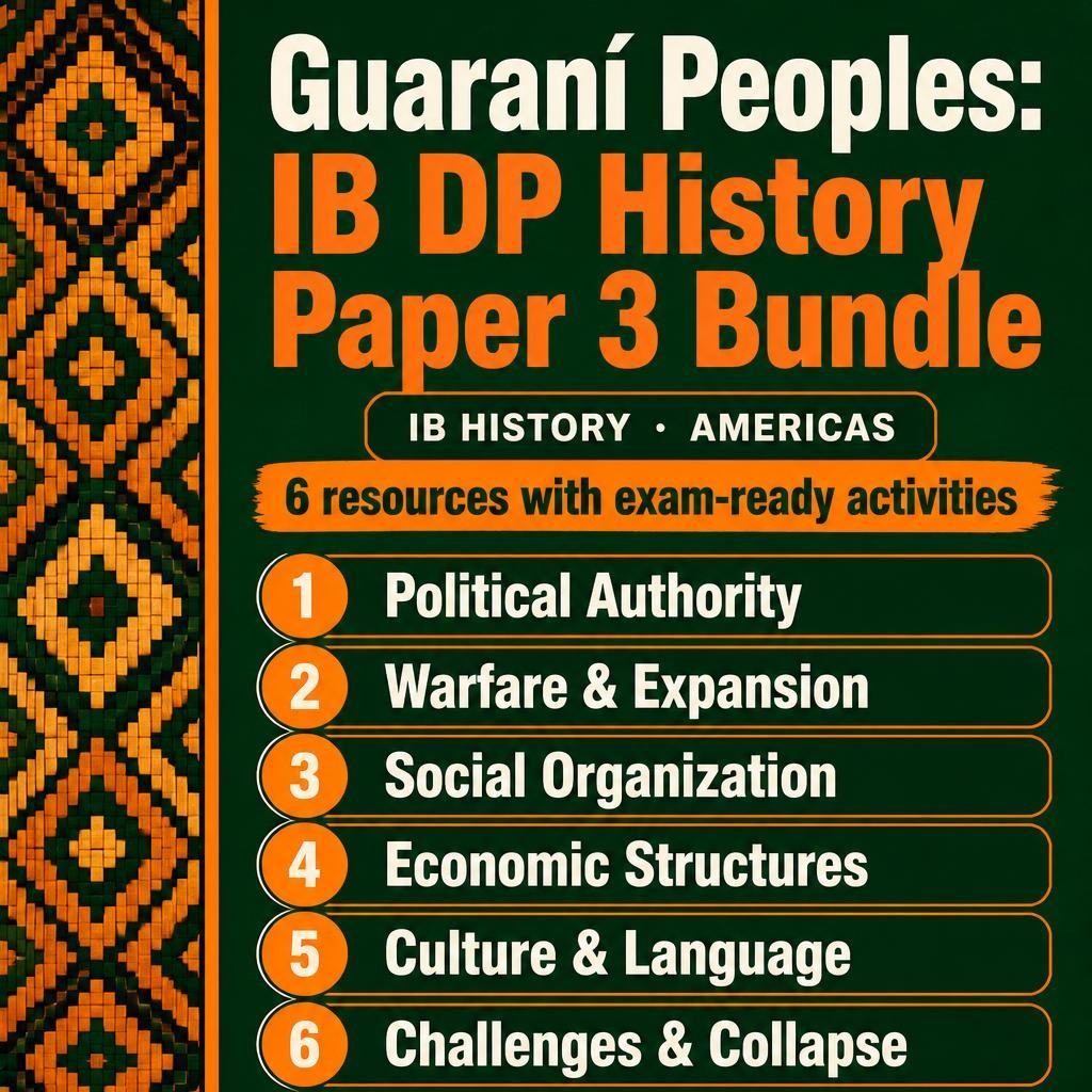 IB DP History Paper 3 Americas: Guaraní Society PPT Bundle