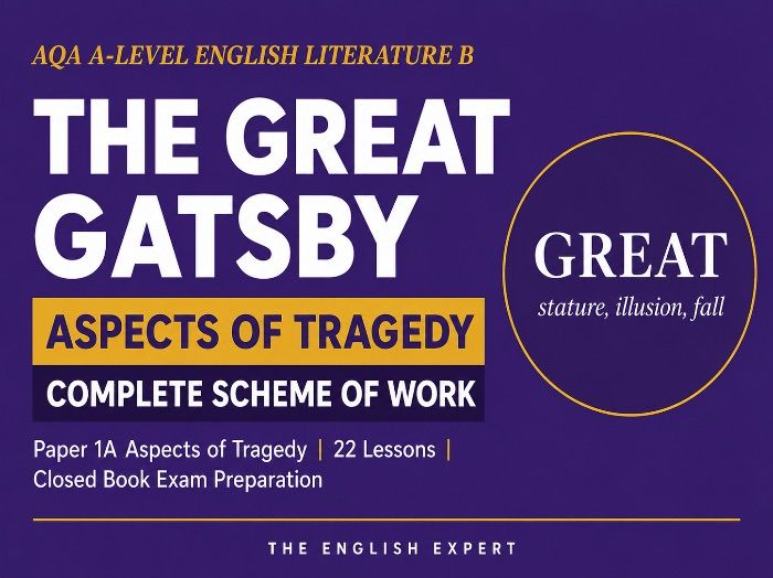 AQA English Literature B (7717) — The Great Gatsby: Aspects of Tragedy | Complete Scheme of Work