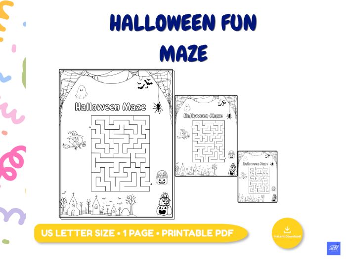 Halloween Maze Activity | Printable Halloween Worksheet for Kids