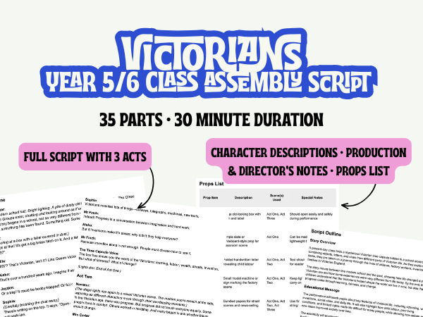 UKS2 Victorians Assembly Script