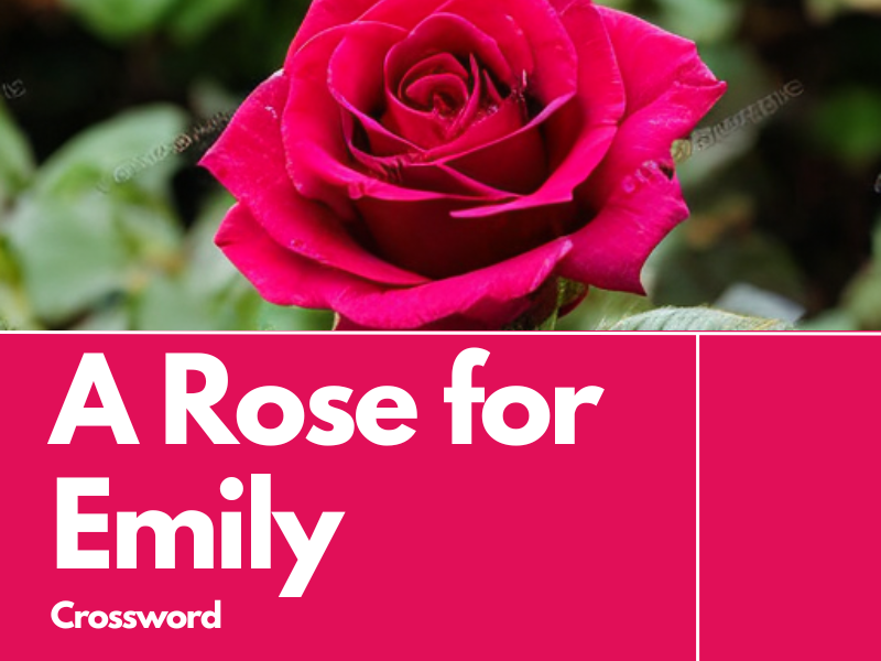 A Rose for Emily Revision Crossword