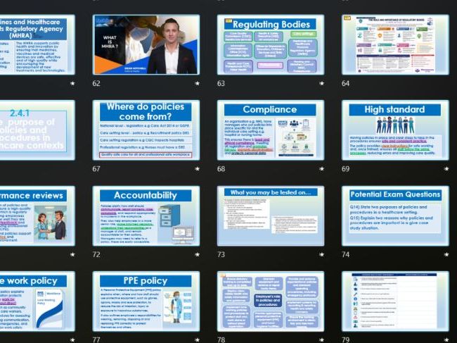 T-Level Health 2026  Content area 2: 2.1-2.6 Health & Safety legislation and regs