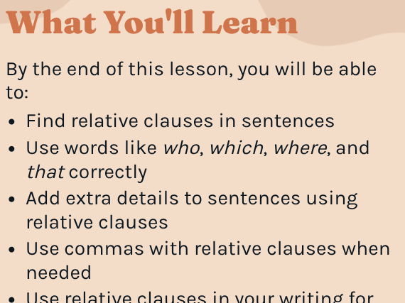 SAT prep - Relative Clause PPT/worksheet and plan