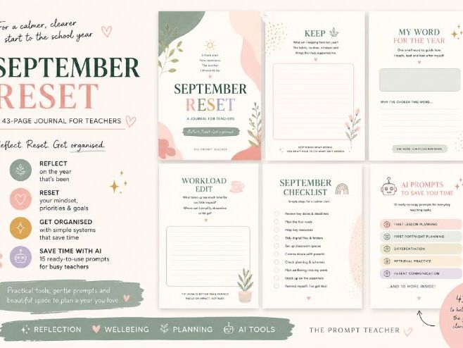 September Reset Journal and AI Toolkit