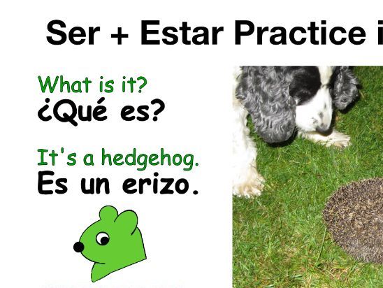 Ser v Estar in a short Story, Video + Worksheet