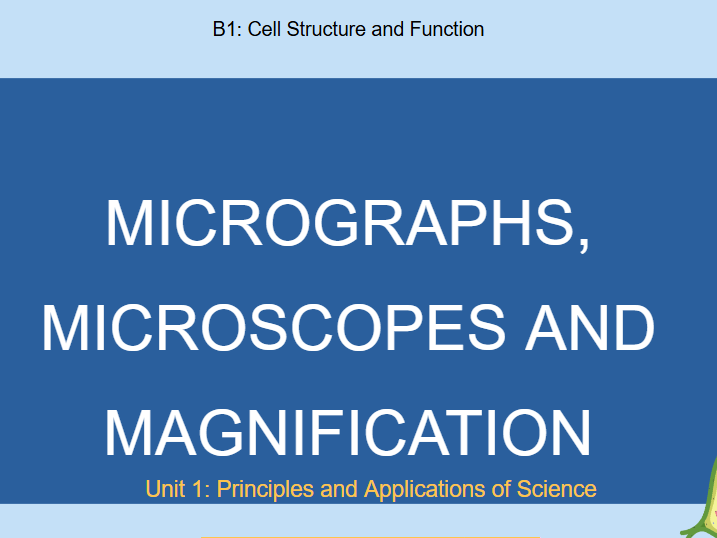 Microscopes, Micrographs and Magnification