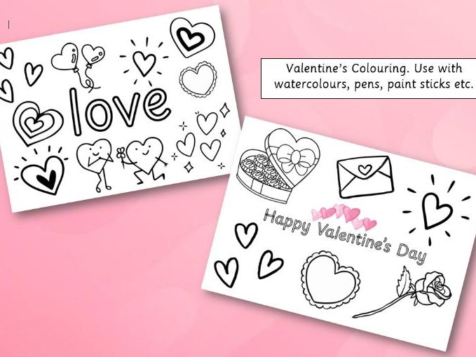Valentine's Day Colouring