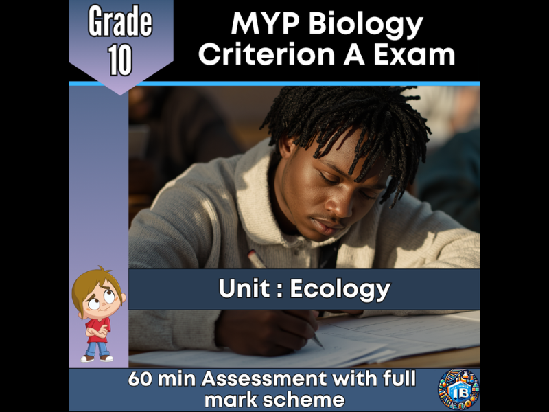 MYP Grade 10 Biology: Criterion A Exam - Ecology - 2026
