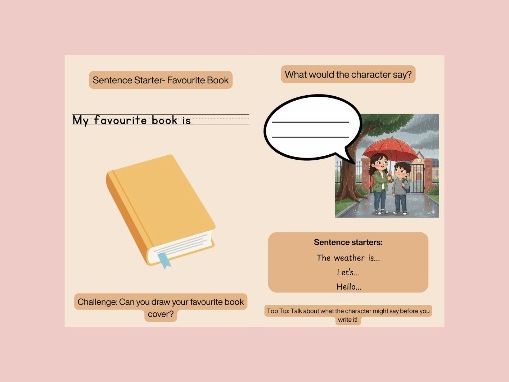 World Book Day Writing Pack – EYFS | Early Writing & Speaking Activities