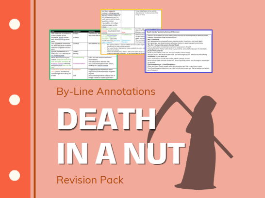 'Death in a Nut' By-Line Annotations