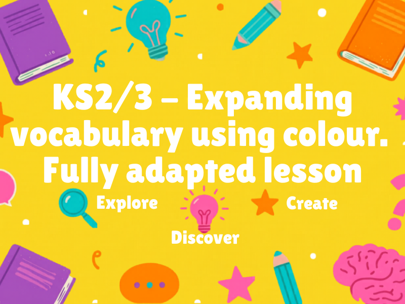 Expanding Vocabulary using colour - PPT