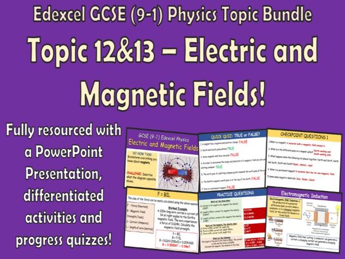 Edexcel GCSE (9-1) Physics Electric and Magnetic Fields