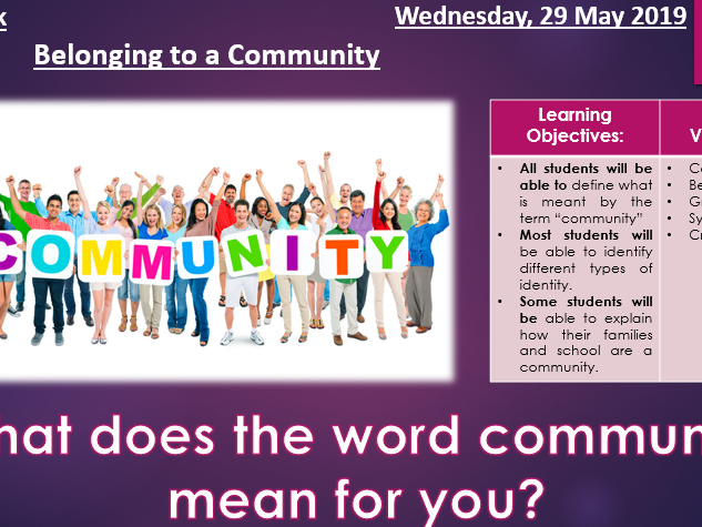 what-does-community-mean-teaching-resources