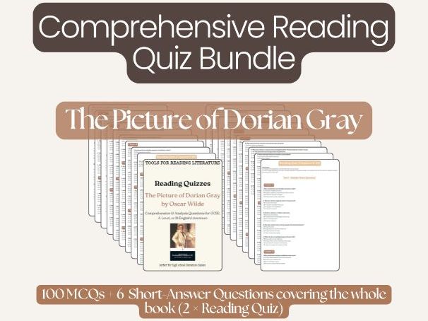 The Picture of Dorian Gray Reading Quizzes – The Whole Novel | GCSE & A-Level English