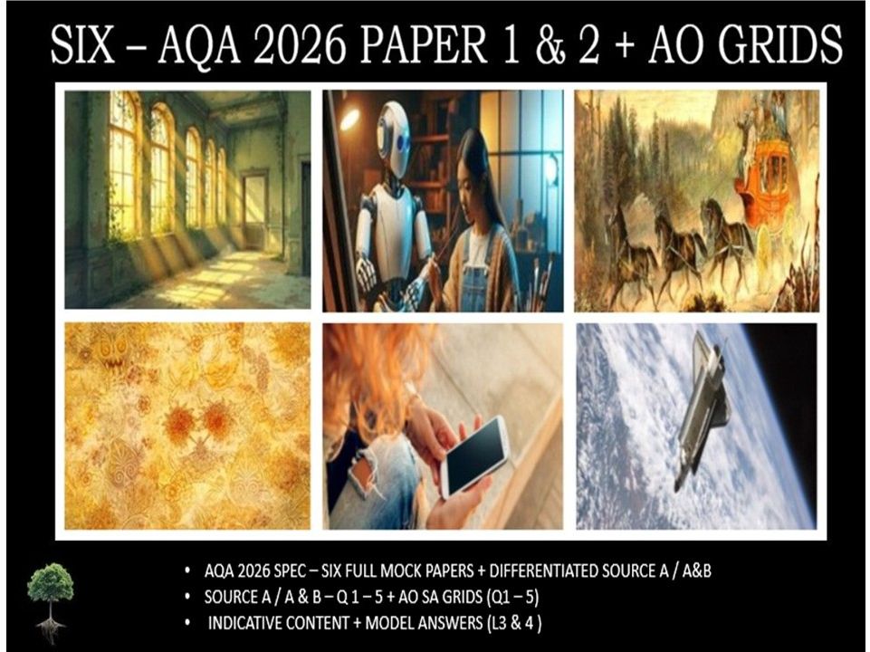 SIX - AQA PAPER 1 & 2 | 2026 FULL MOCKS | AO GRIDS