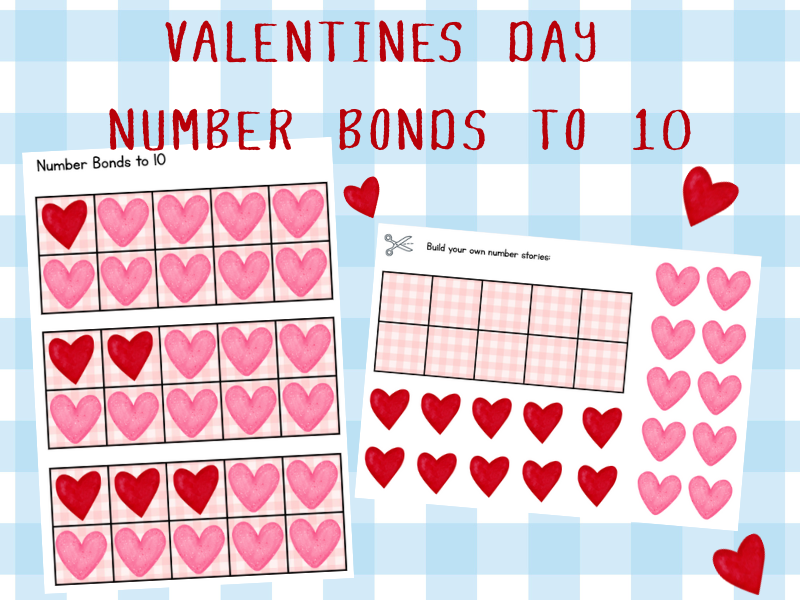 Valentines Day - Number Bonds to 10