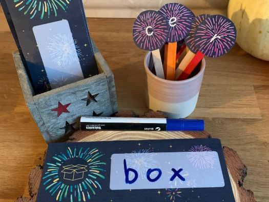 CVC Fireworks word segmenting phonics