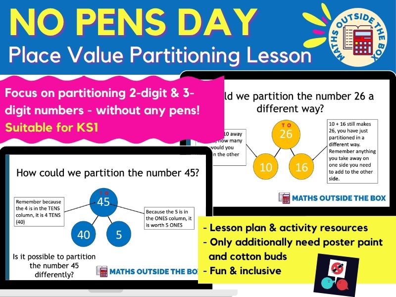 NO PENS DAY: Place Value Lesson (KS1)