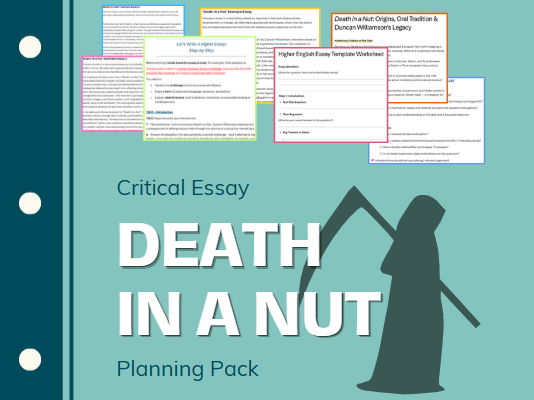 'Death in a Nut' Critical Essay Pack