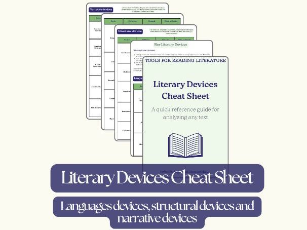 Literary Devices Cheat Sheet (GCSE, BFI & A-Level English)