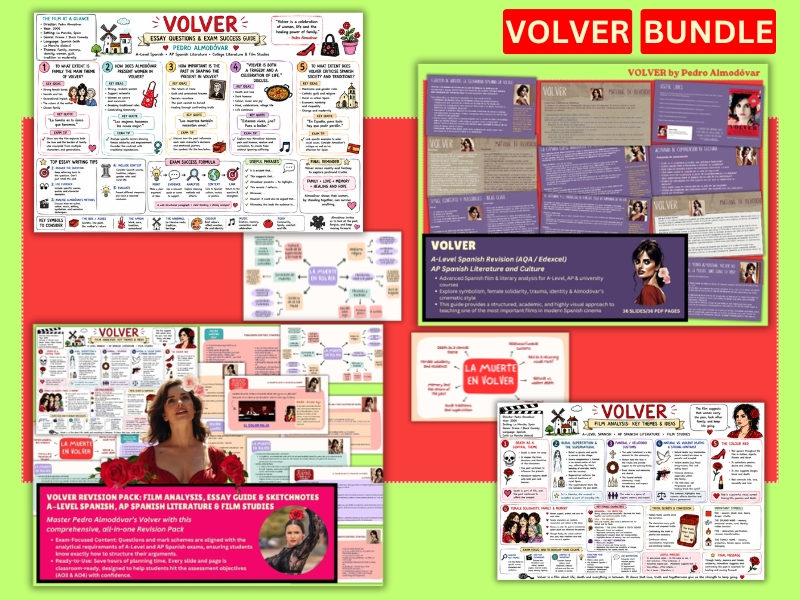 VOLVER Complete A‑Level/AP Spanish Film Study + Exam Practice Revision Bundle