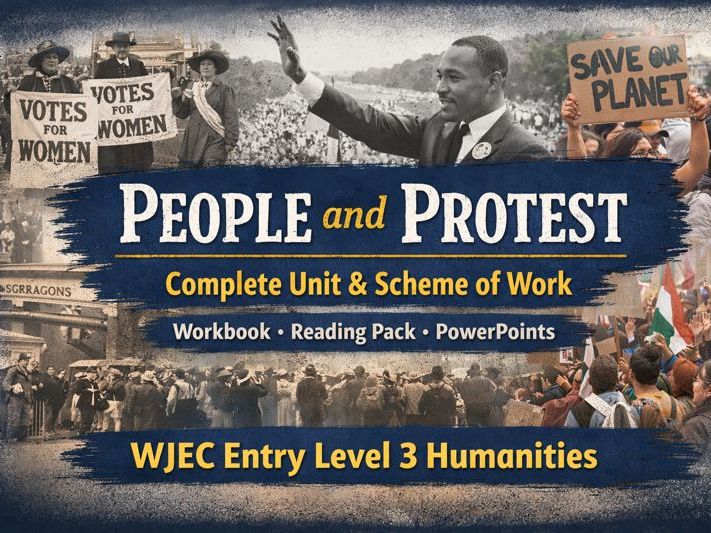 WJEC Humanities Entry Level 3 – People and Protest