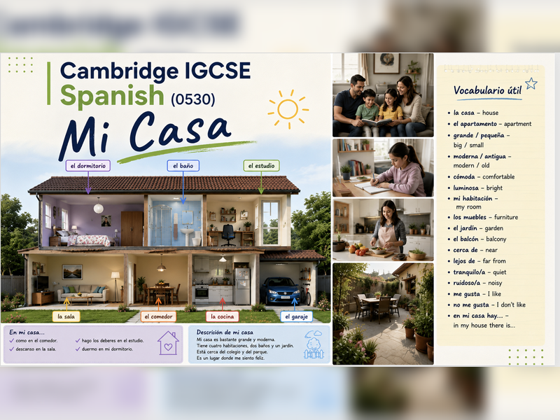 Cambridge IGCSE SPANISH - Modulo 1.1 - Mi Casa