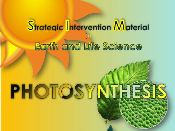 Photosynthesis Strategic Intervention Material