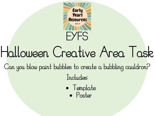 EYFS Halloween Creative Area Activity