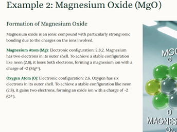 AS Level Chemistry - Unit 3.2 Ionic Bonding