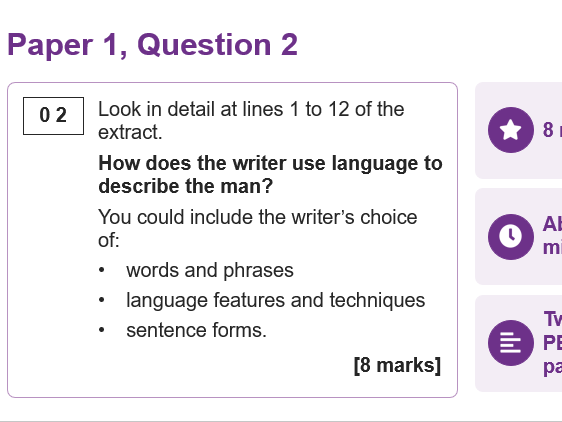Paper 1 Question 2 Lesson & Work Booklet - GCSE Language Analysis - AQA - Great Expectations Extract