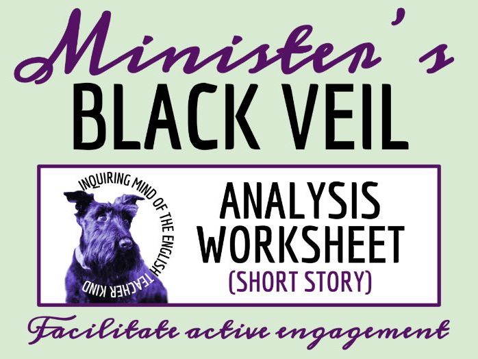 "The Minister's Black Veil" by Nathaniel Hawthorne Close Reading Analysis Worksheet
