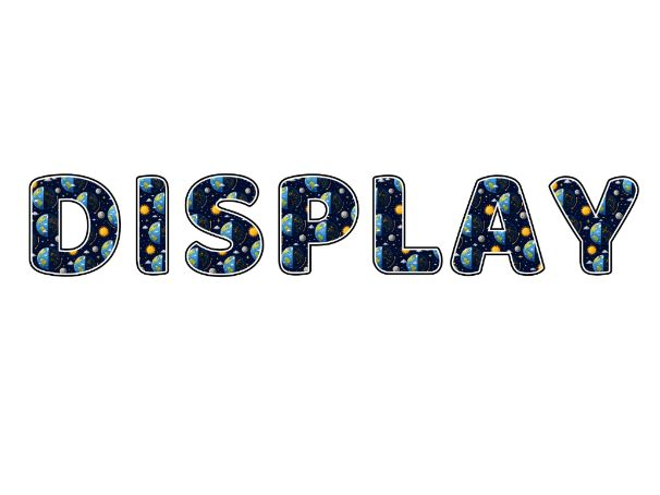 Day and Night Display Lettering Pack - Uppercase A-Z